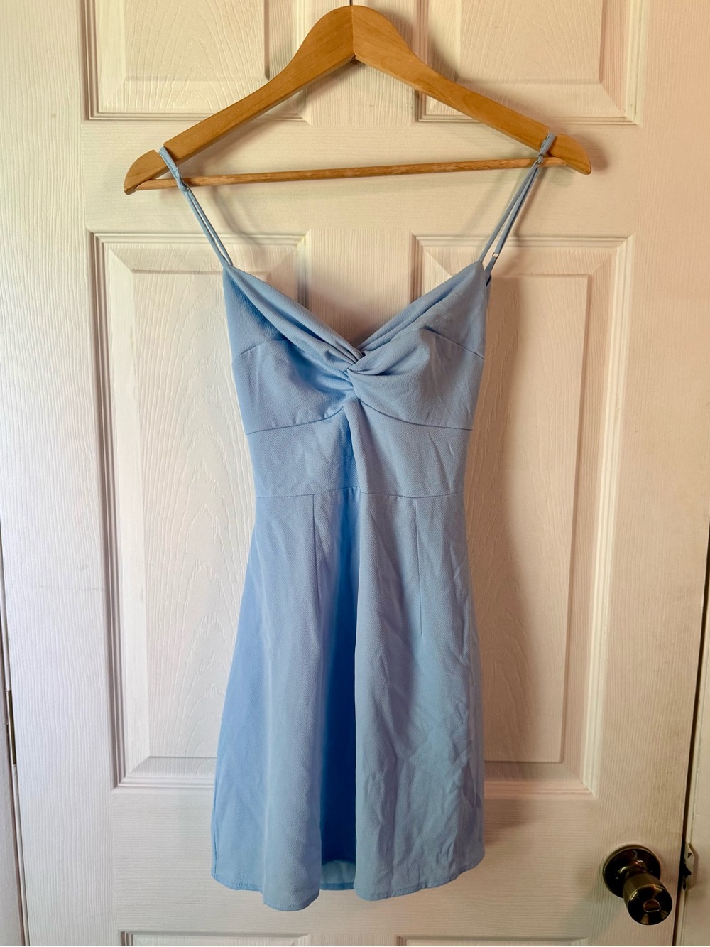 Dainty Baby Blue Mini Dress